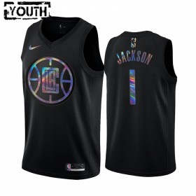 Los Angeles Clippers Reggie Jackson 1 Iridescent HWC Collection Lasten Pelipaidat Swingman